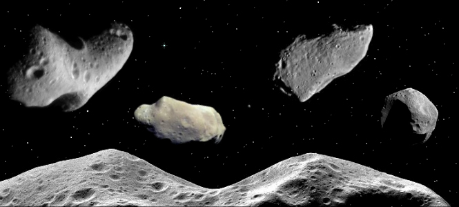 Bild: Die Asteroiden