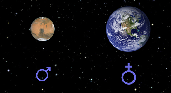 Abbildung: XXX vs. Erde (© δleo)